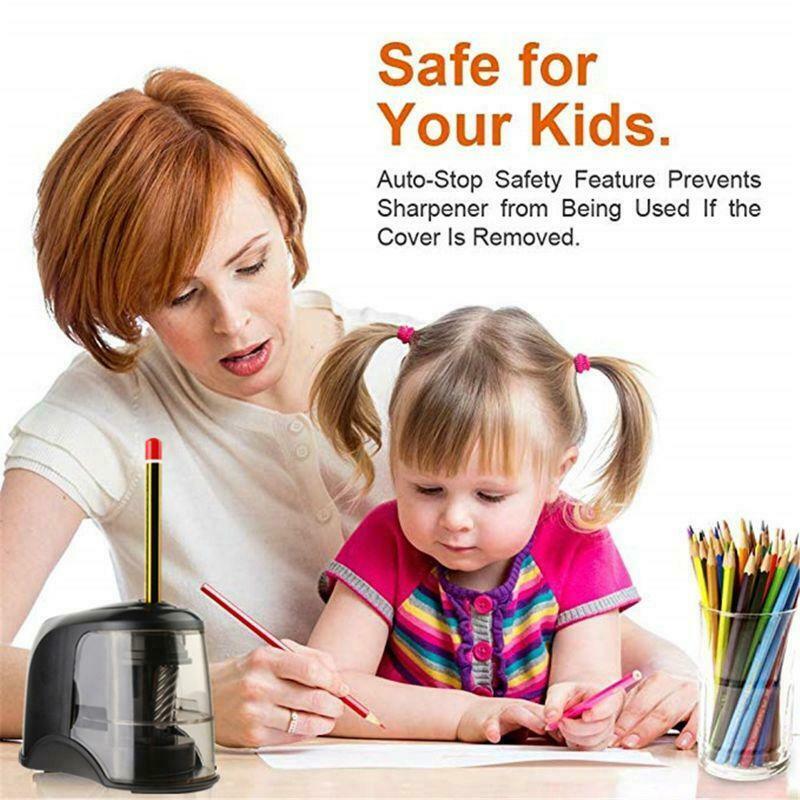 Electric Pencil Sharpener Best Heavy Duty Helical Steel Blade for Colored Pencil