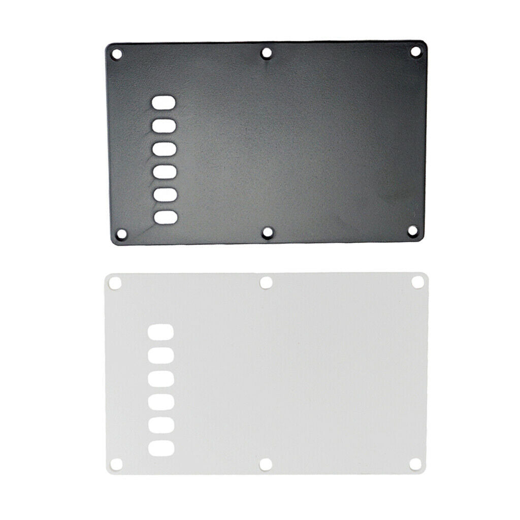 White&Black Pickguard Tremolo Cavity Cover Back Plate for ST Electric Guitar