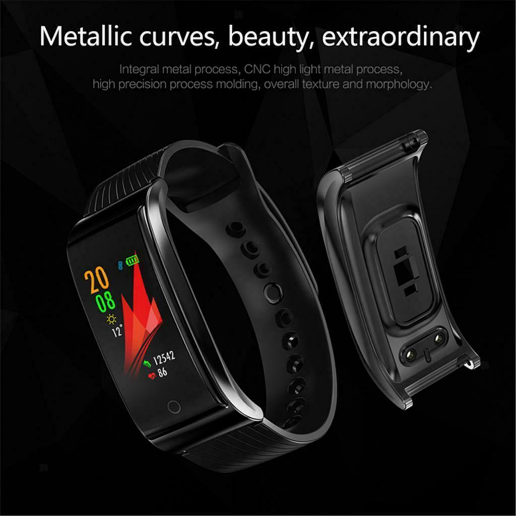 Men Women Smart Watch Waterproof Digital Sports Wrist Watch black