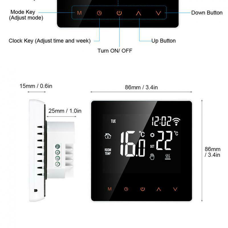 GT01 Wi-Fi Smart Thermostat for Smart Home Work with Yandex Alice Alexa