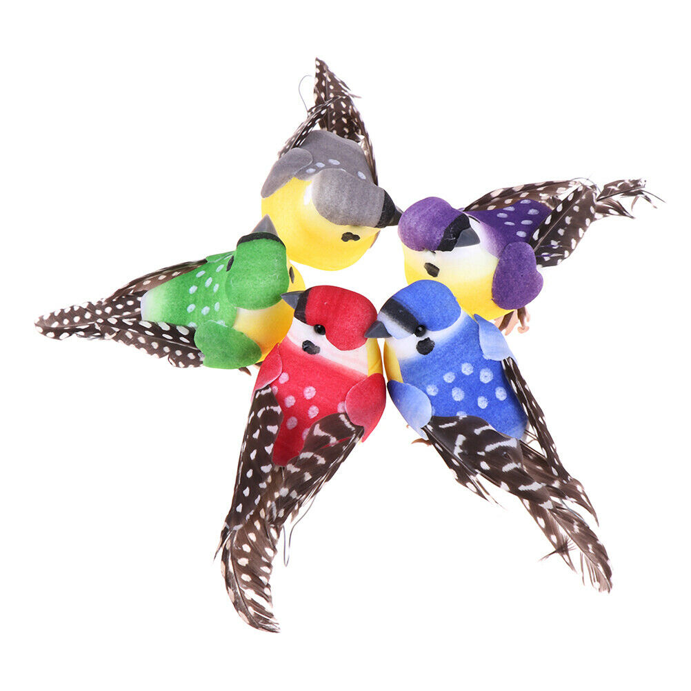 1X Birds Simulation Artificial Feather Doves Feather Park Mall Ornamen.l8