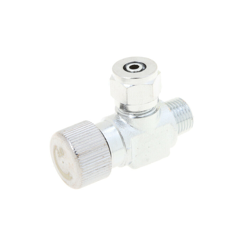 Way Aluminum Precise CO2 Needle Valve Regulator for Aquarium Plant Tank