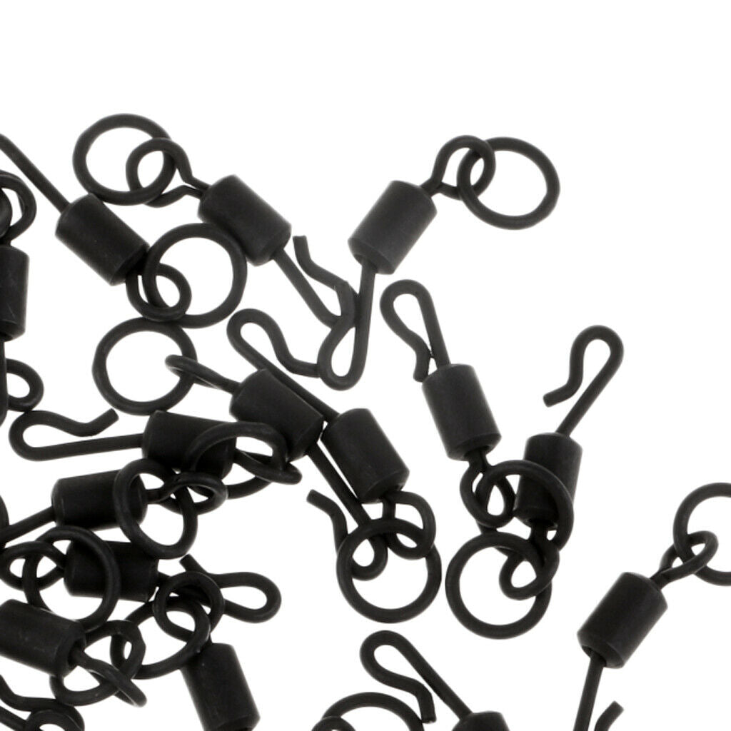 25pcs Quick Change Swivels with Ring Size 4 Chod Rigs Carp Fishing Tackle
