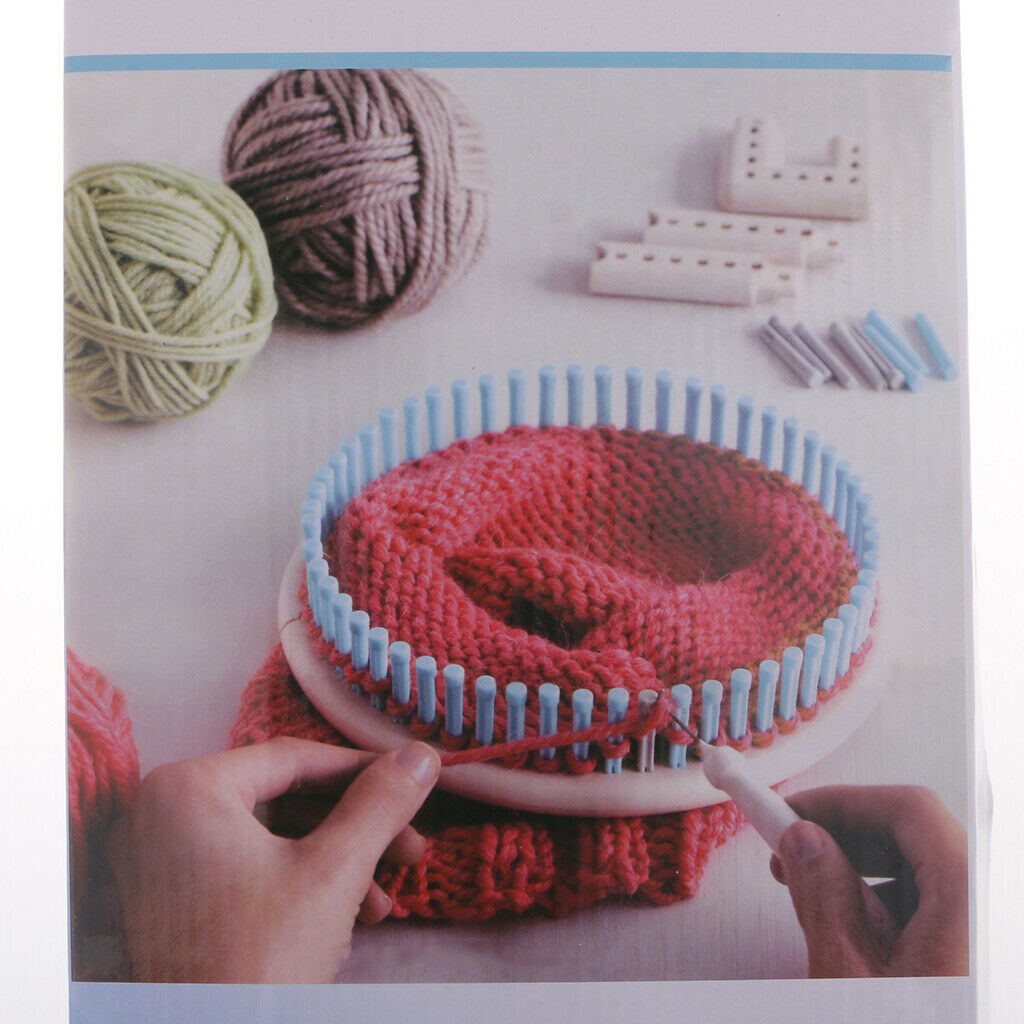 Knitting Looms Crochet Yarn Needles Board Craft Kit Socks Gloves Hats Making