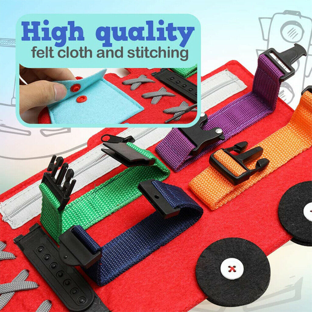 Fire Fighting Truck Busy Board Basic Skills Board Travel Toys for Toddlers