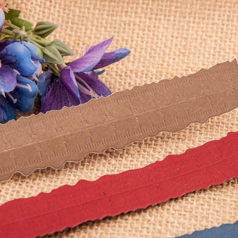 Irregular Ruler Die Cuts Stencil Decorative Embossing for DIY Journal Art Crafts