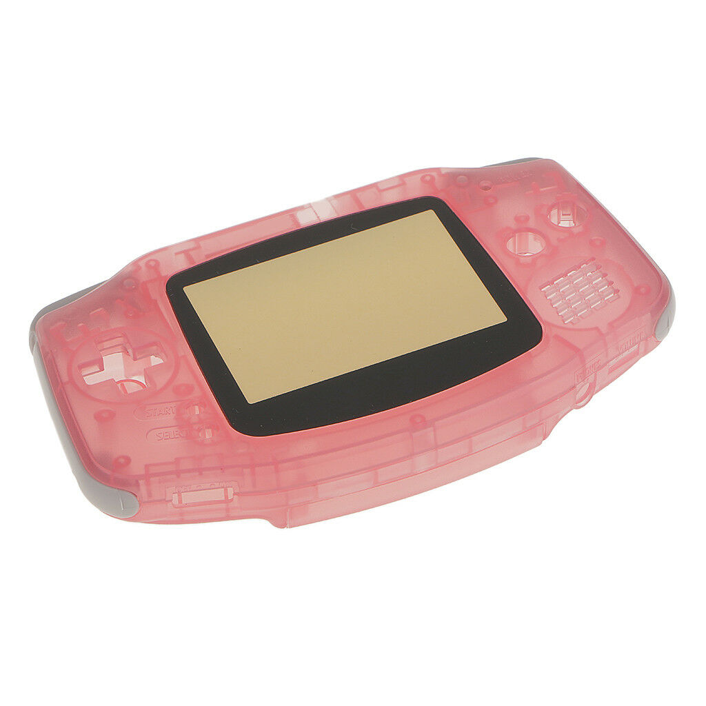 Clear Pink Casing (Case/Shell/Housing) Kit For   Game Boy Advance GBA