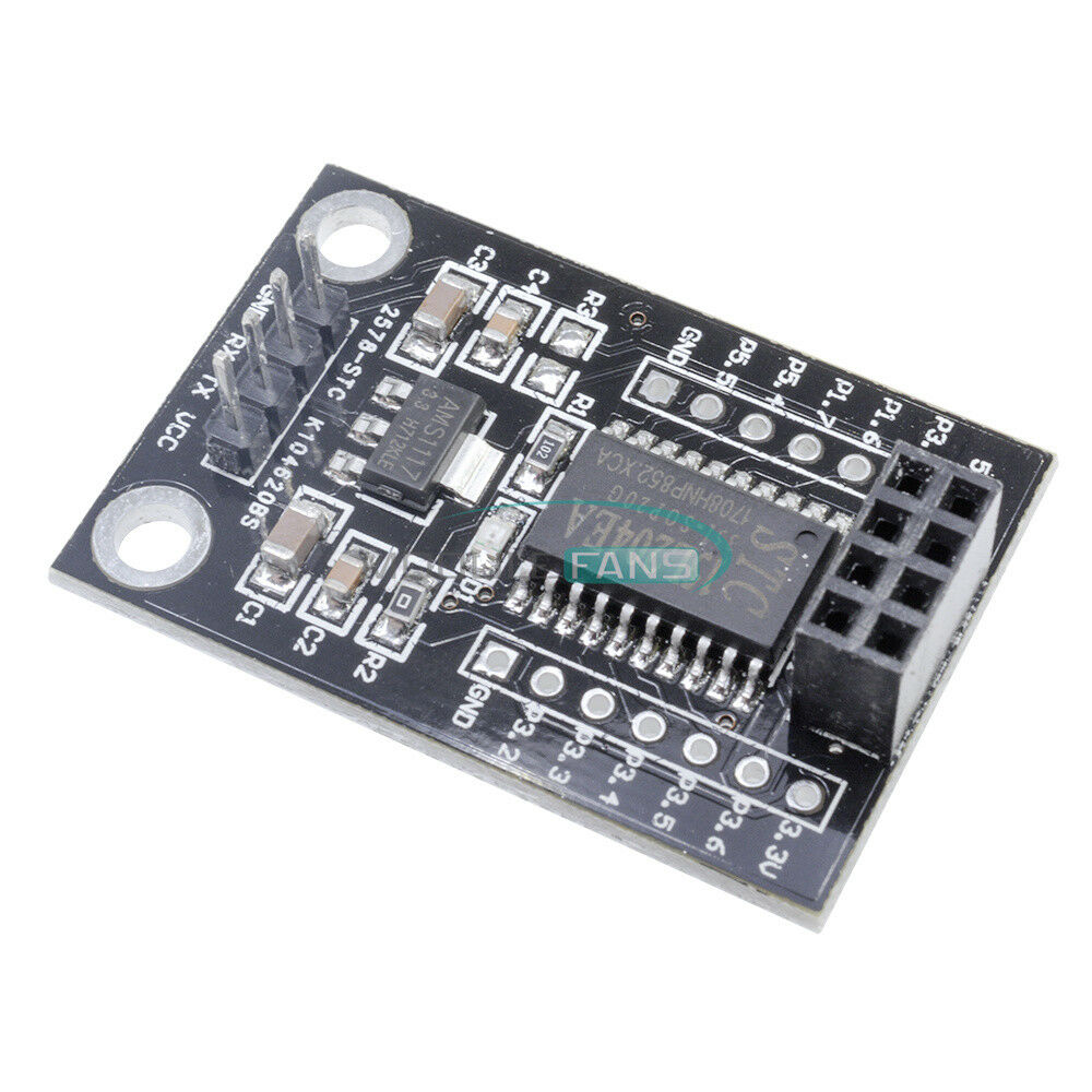 5PCS MCU 5V-3.3V Wireless STC15L204 AMS1117 Driver Board+NRF24L01 UART Interface