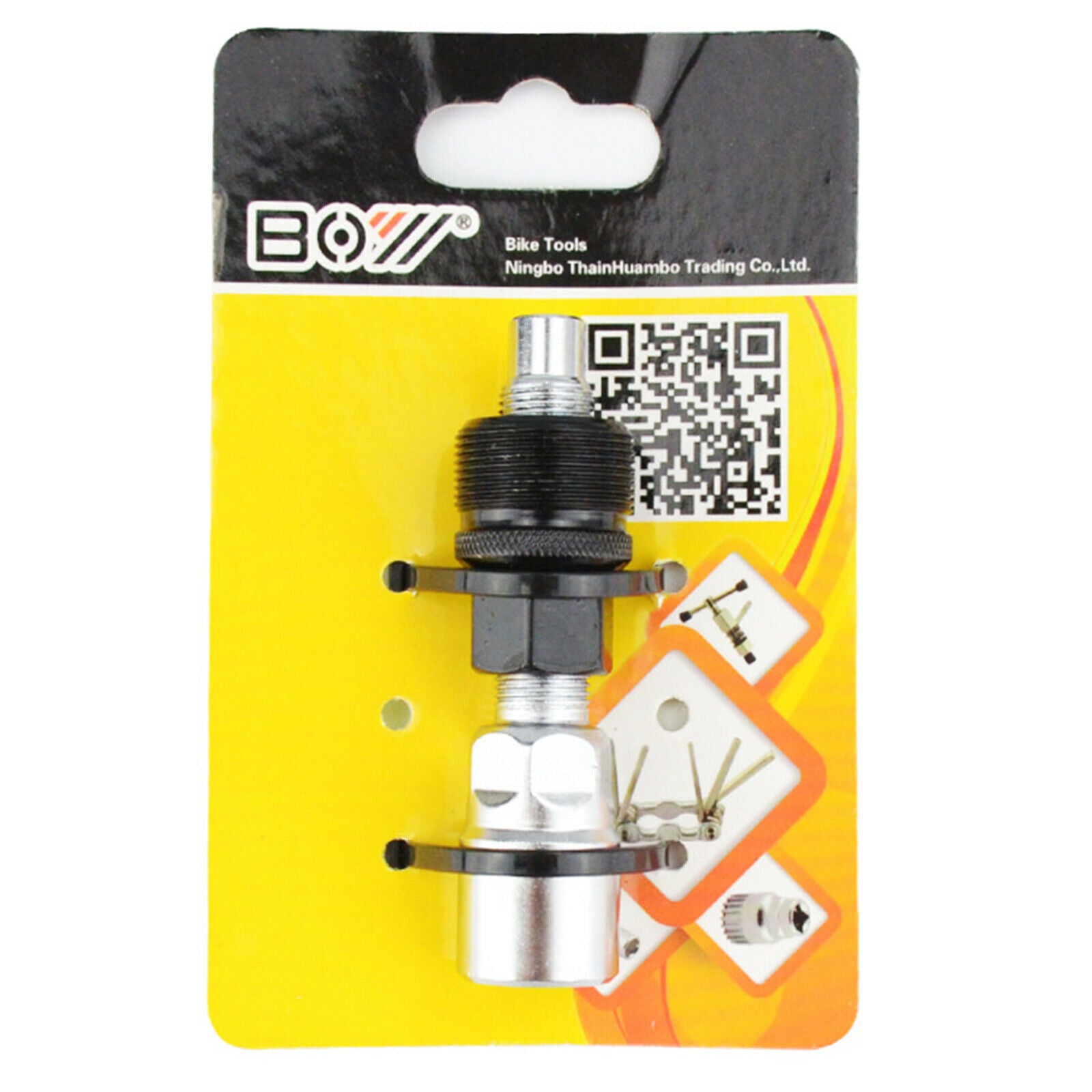 2 in 1 Bike Crank Extractor with 15mm Spanner Crankset Arm Puller Tools Kit