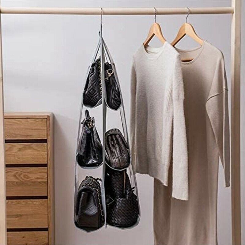 Hanging Closet Organizer, Hanging Handbag Purse Organizer for Family Closet A7T9