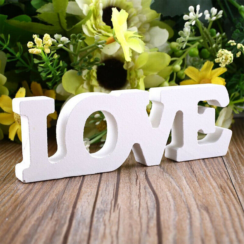 Woody Letters "LOVE" Home Decoration Accessories Wooden Sign for Desk DecorFCA