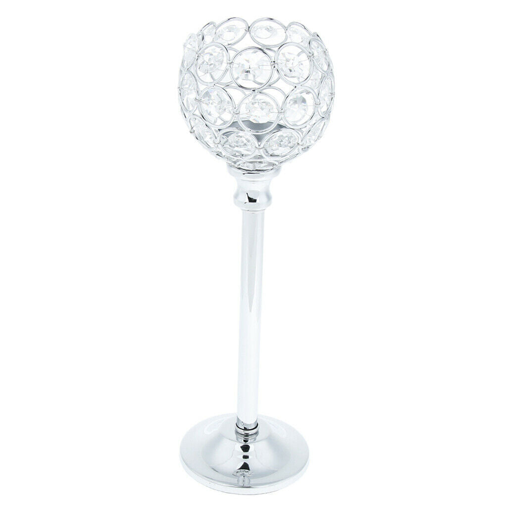 MagiDeal Crystal Candlestick Candlestick Candlestick Candelabra L 2 Set