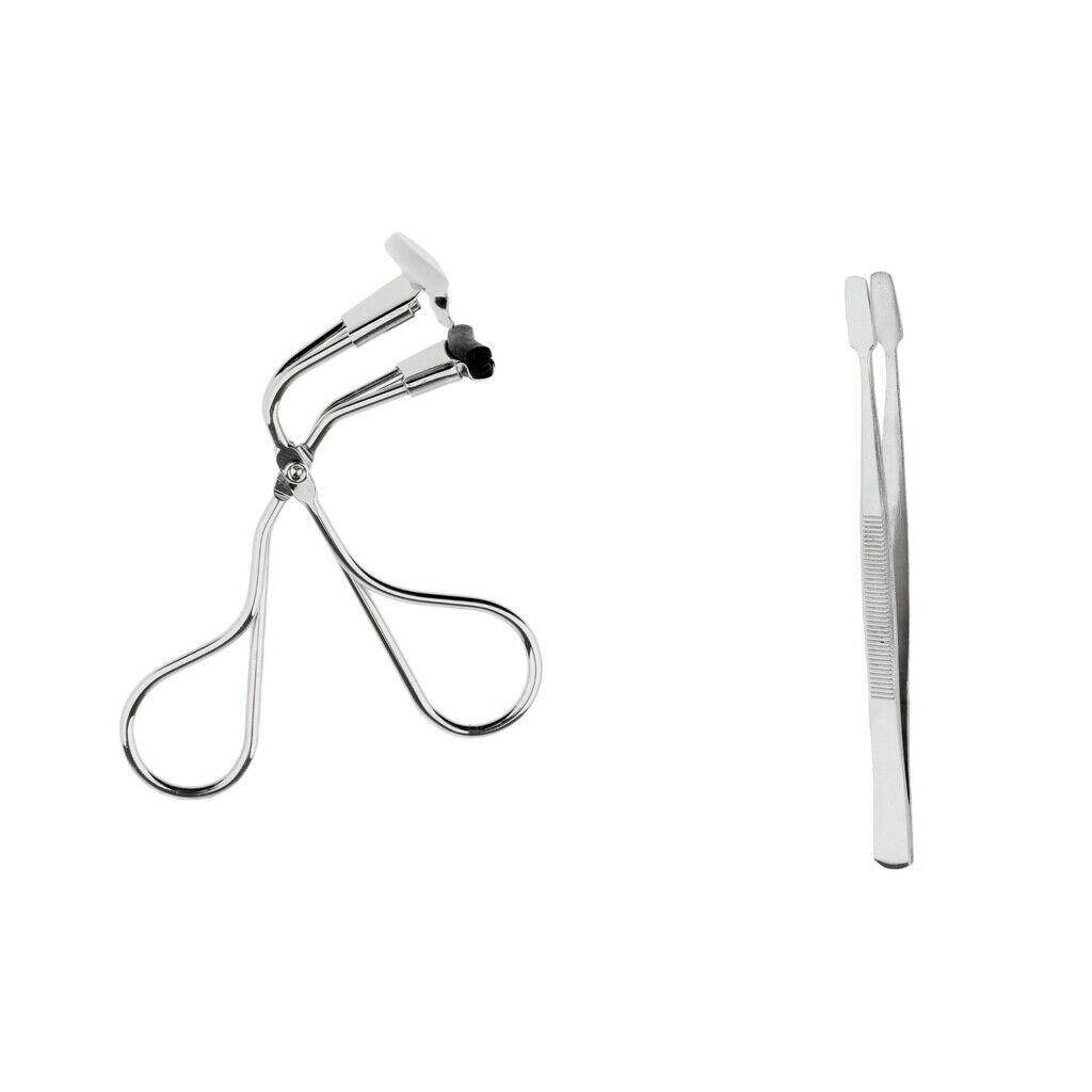 High Quality Eyelash Curler + Eyelash Tweezers Kit for Beautiful Eyelashes