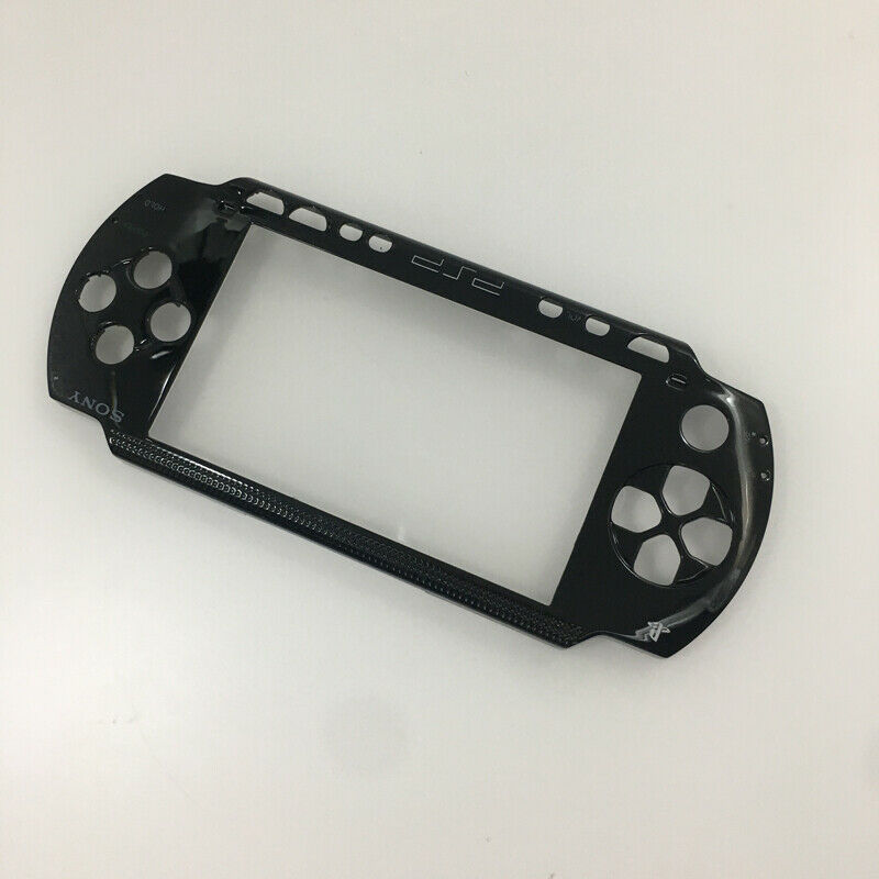Black Front Face Plate Faceplate Shell Case Cover Replacement For Sony PSP 1000