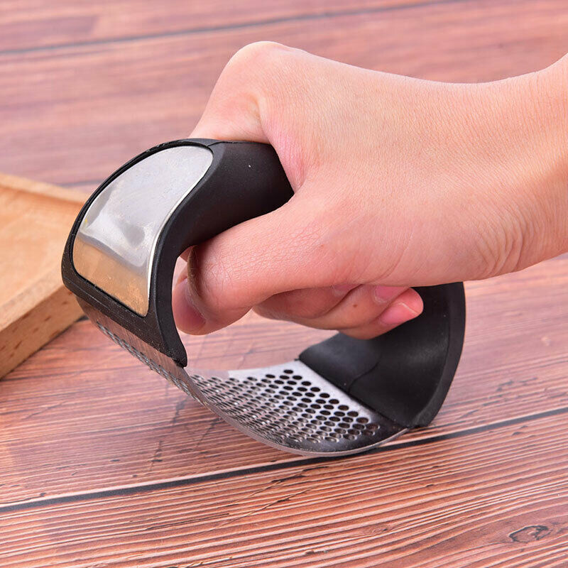 Stainless Steel Manual Garlic Press Crusher Squeezer Masher Kitchen-To.l8