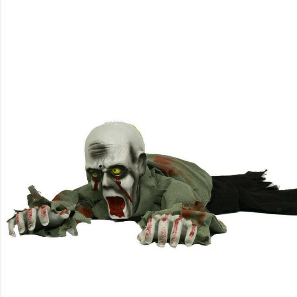 Crawling Ghost Halloween Haunted House with Glowing Eyes and Screaming Sound
