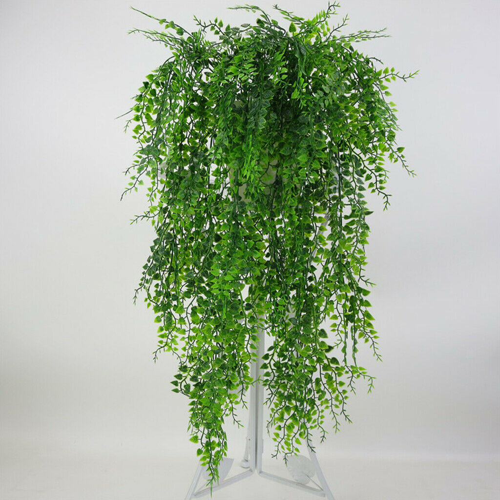 4X ARTIFICIAL WEEPING IVY VINE PLANTS OUTDOOR INDOOR HANGING DECOR 30''/75CM