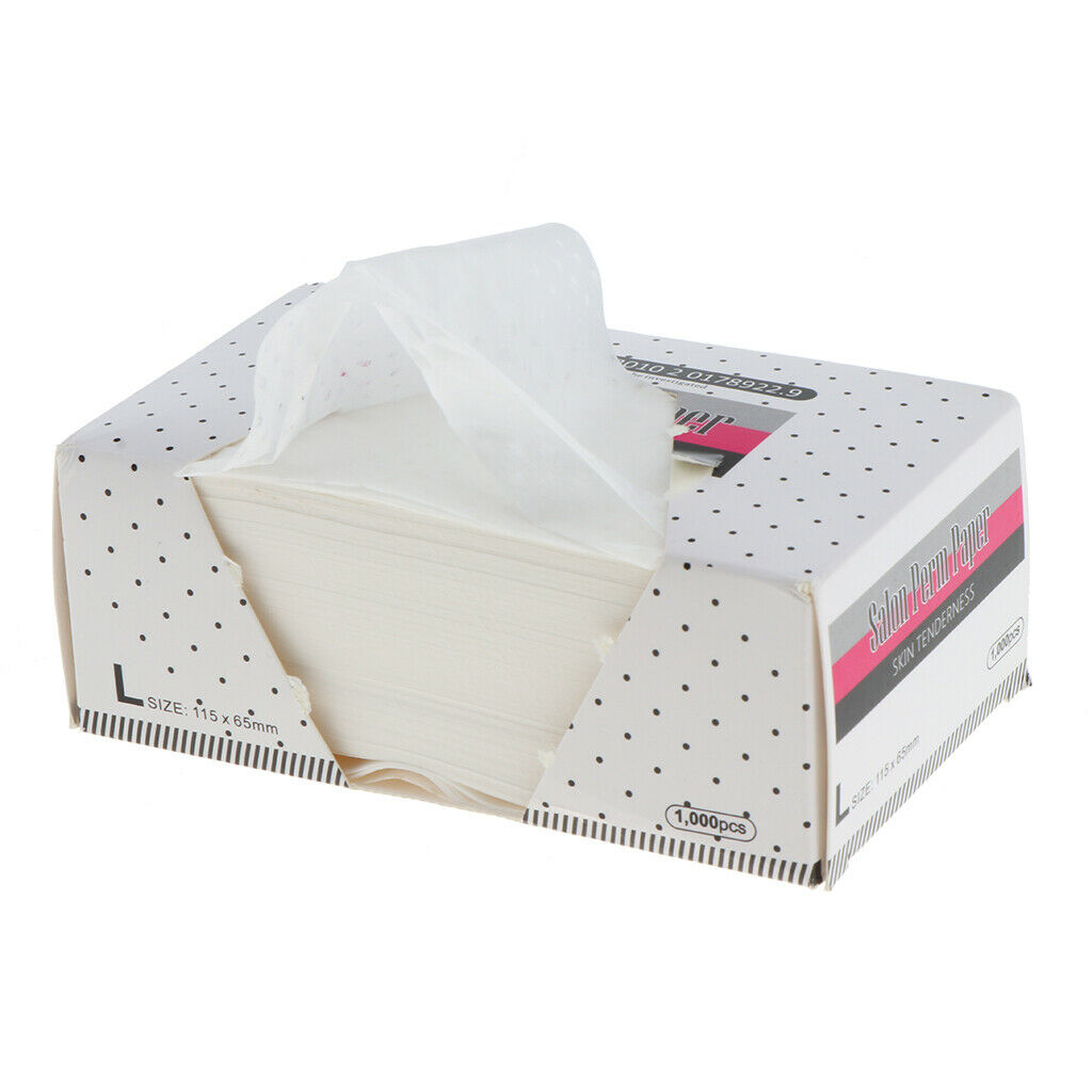 Set of 1000 Salon Breathable Hot&Cold Perming End Wraps Bleaching Perm Paper