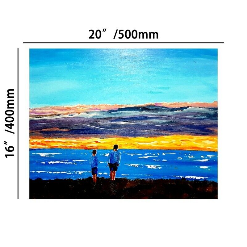 20*16in At The Seaside Art Poster Wall Hanging Decoration Canvas Prints