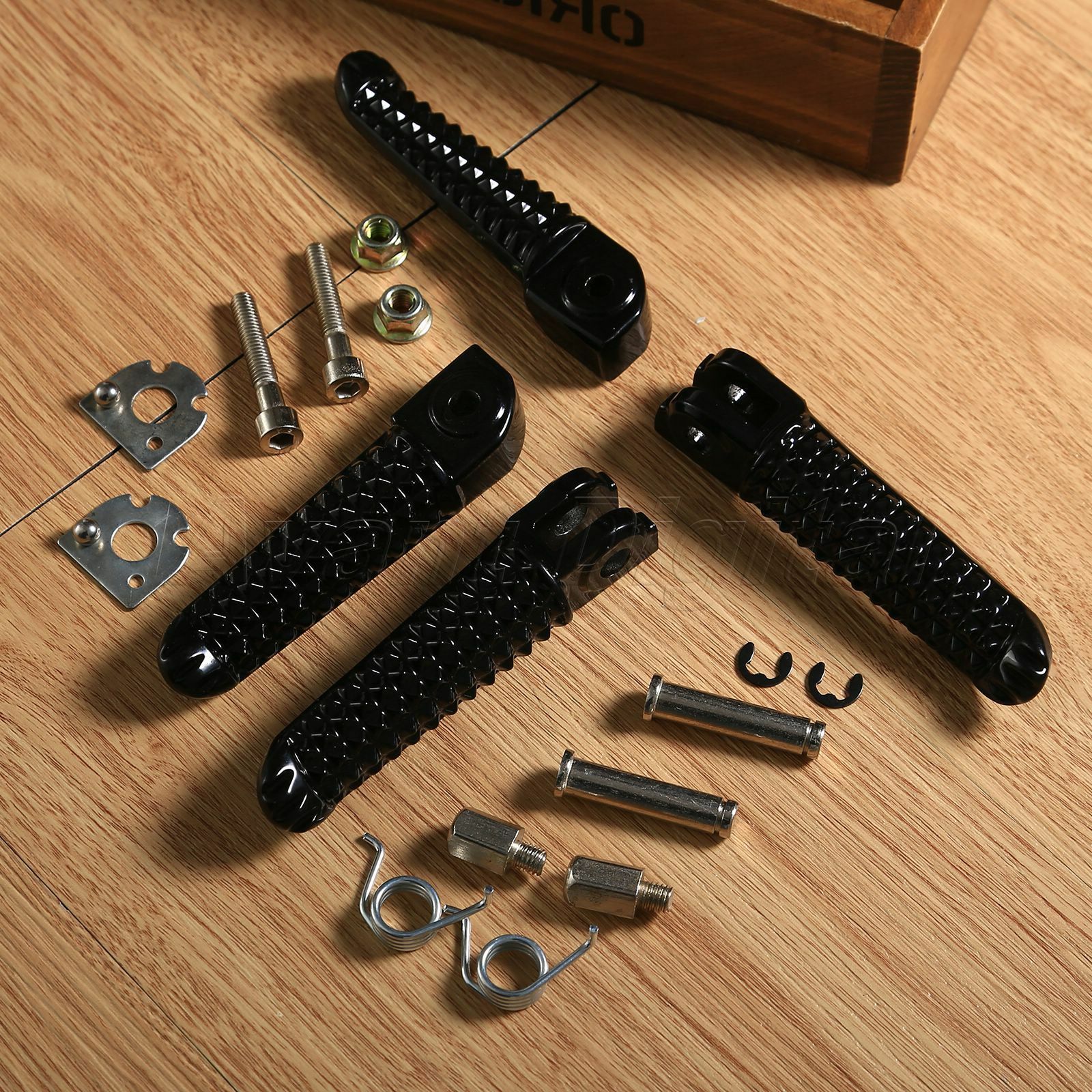 Front Rear Footrests Foot Pegs For Yamaha YZF R1 2002-2012 YZF R6 2003-2011