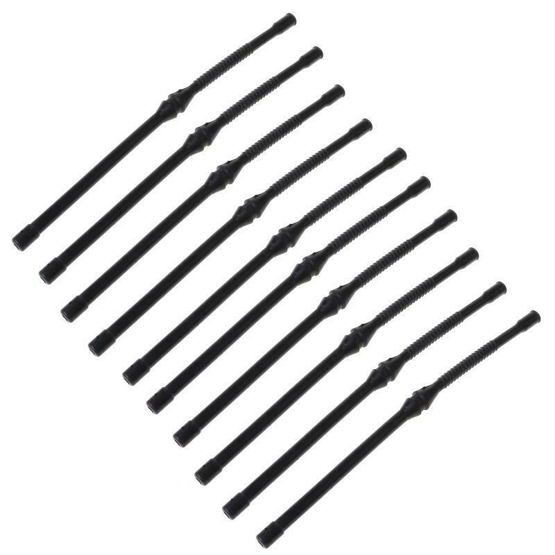10X Black Fuel Hose Pipe For Chinese Chainsaw 4500 5200 5800 45cc 52cc MT-9999