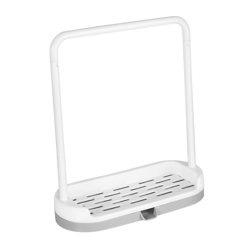 Shower Products Soap Tray Holder Towel Drain Rack Bathroom Tool Gray