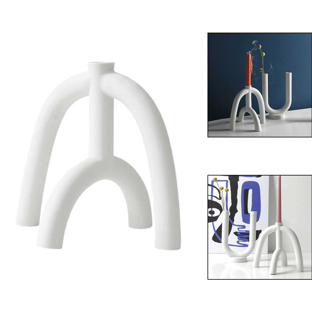Ceramic Candleholder Wedding Home Table Candlesticks 19cx18cm