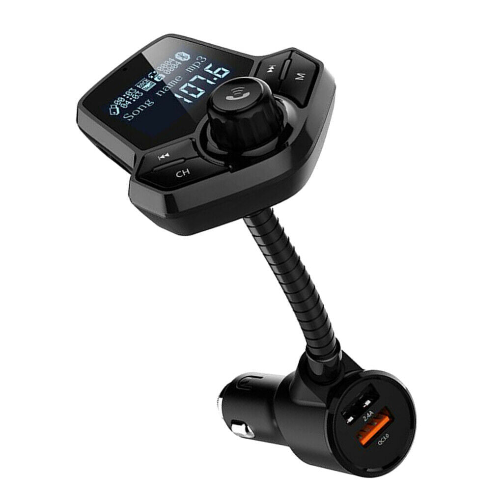 Bluetooth Car Kit Wireless FM Transmitter Dual USB Charger MP3 Player
