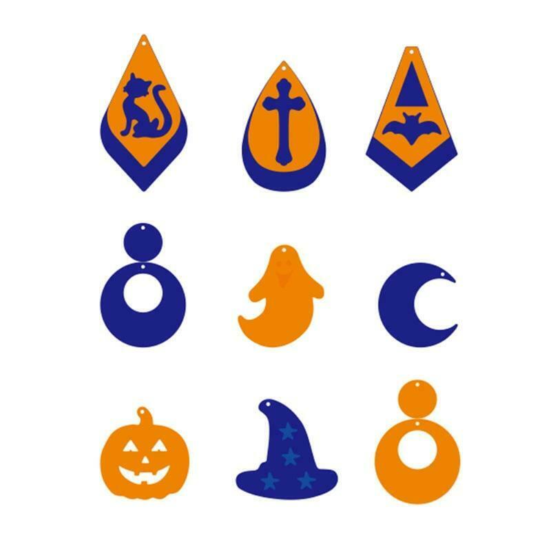 Halloween Cutting Die Stencil Set Embossing Script Stencils for DIY Party Decor