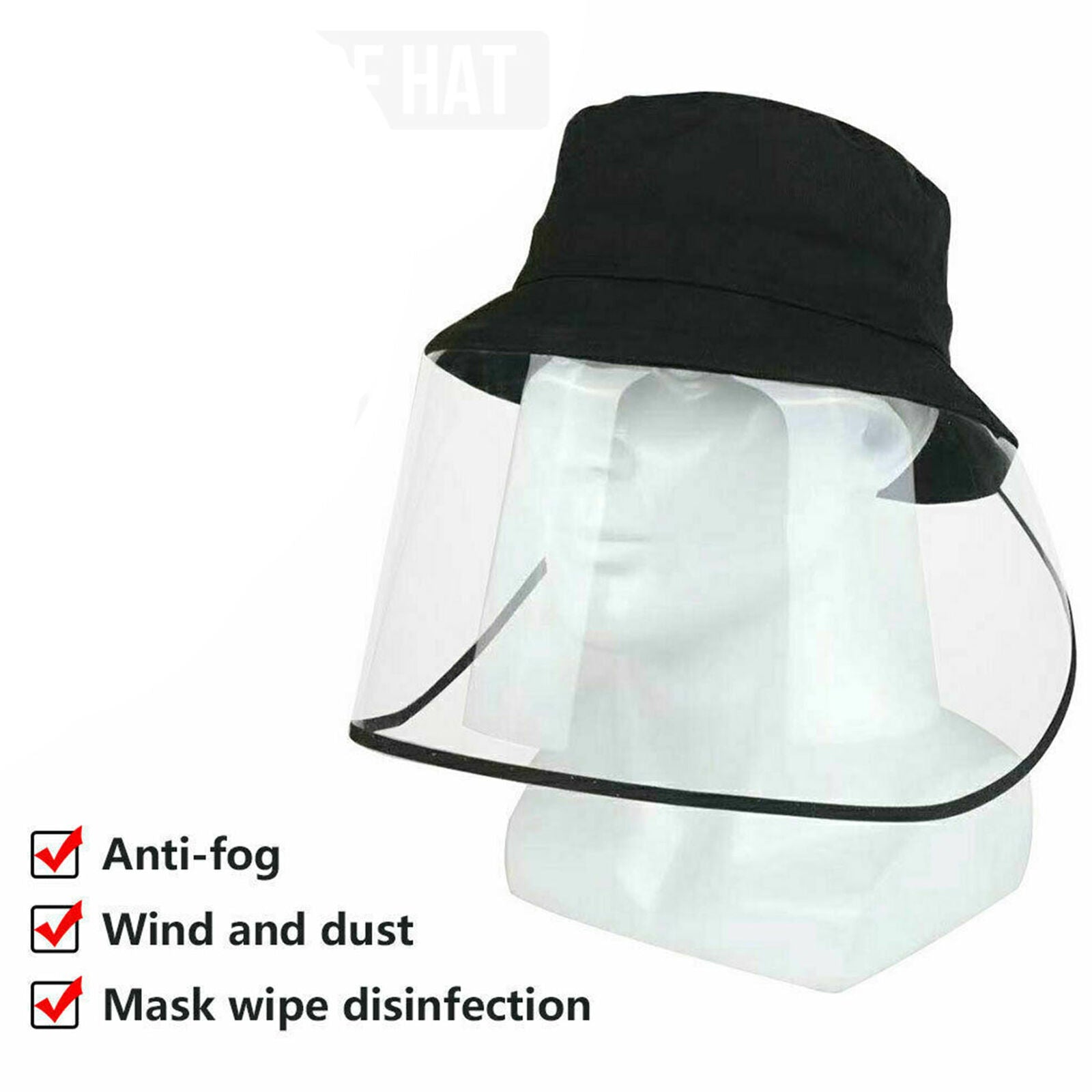Anti-spitting Protective Cap Cover Safety Fisherman Hat Full Face Splash-Proof