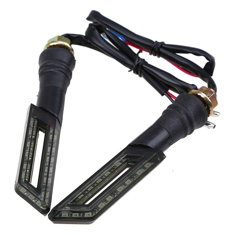 Smoke Amber LED Turn Signal Light M10 Indicator 10mm Bolt Motorcycle Universal