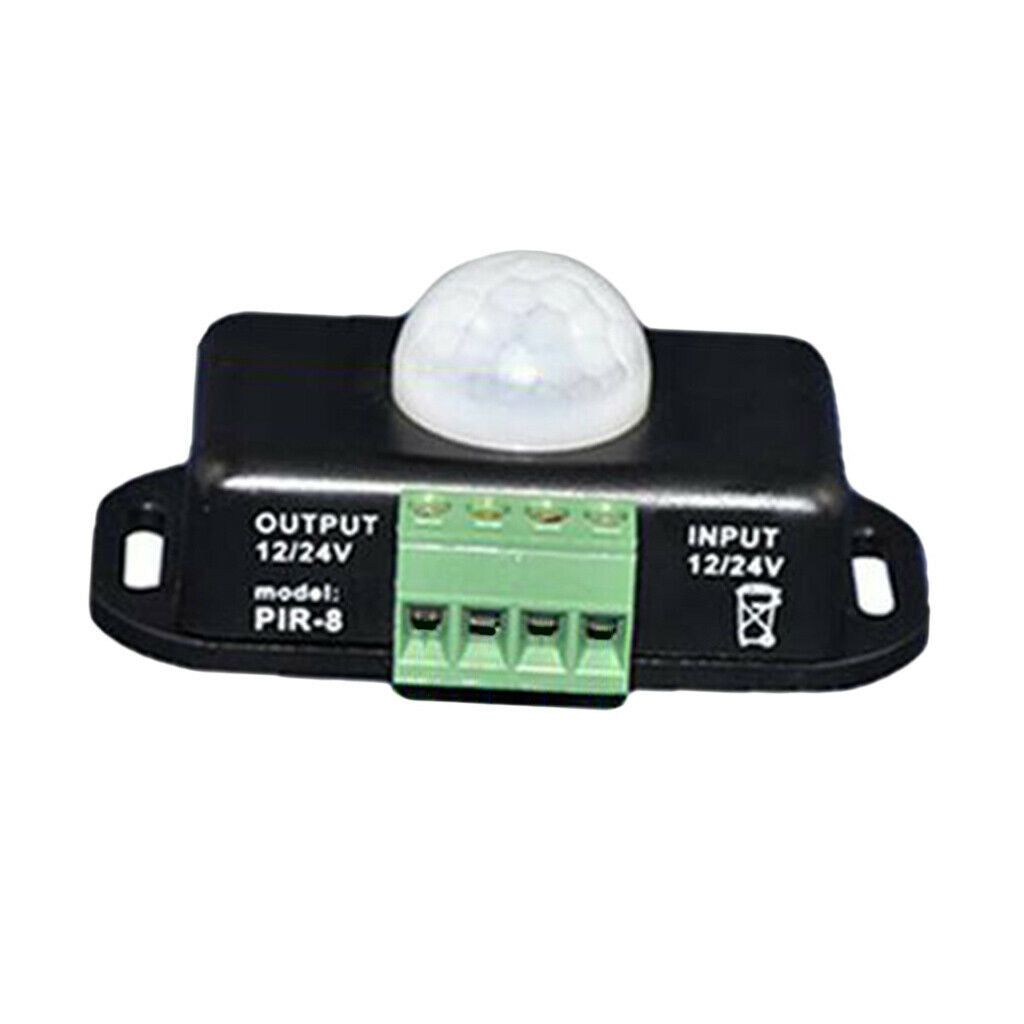 DC 12V 24V PIR Motion Sensor Switch for LED Light Lamps, LED Strip Lights