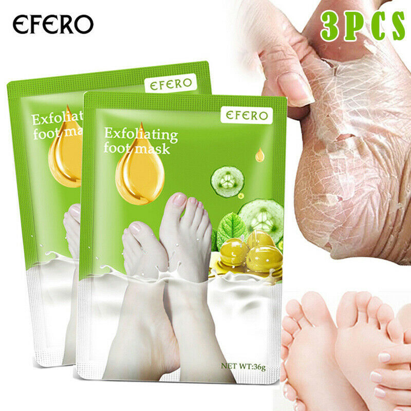 3 Pair Exfoliating Scrub Foot Care Peeling Sock Baby Soft Feet Removes Dead Skin