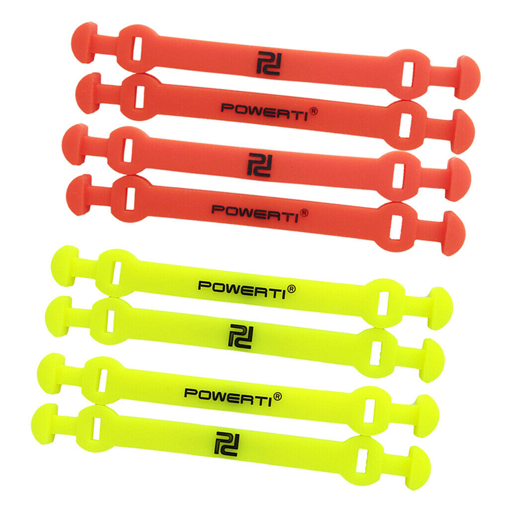 8Pcs Practical Vibration Dampeners Silicone Easy Installation Yellow+Red