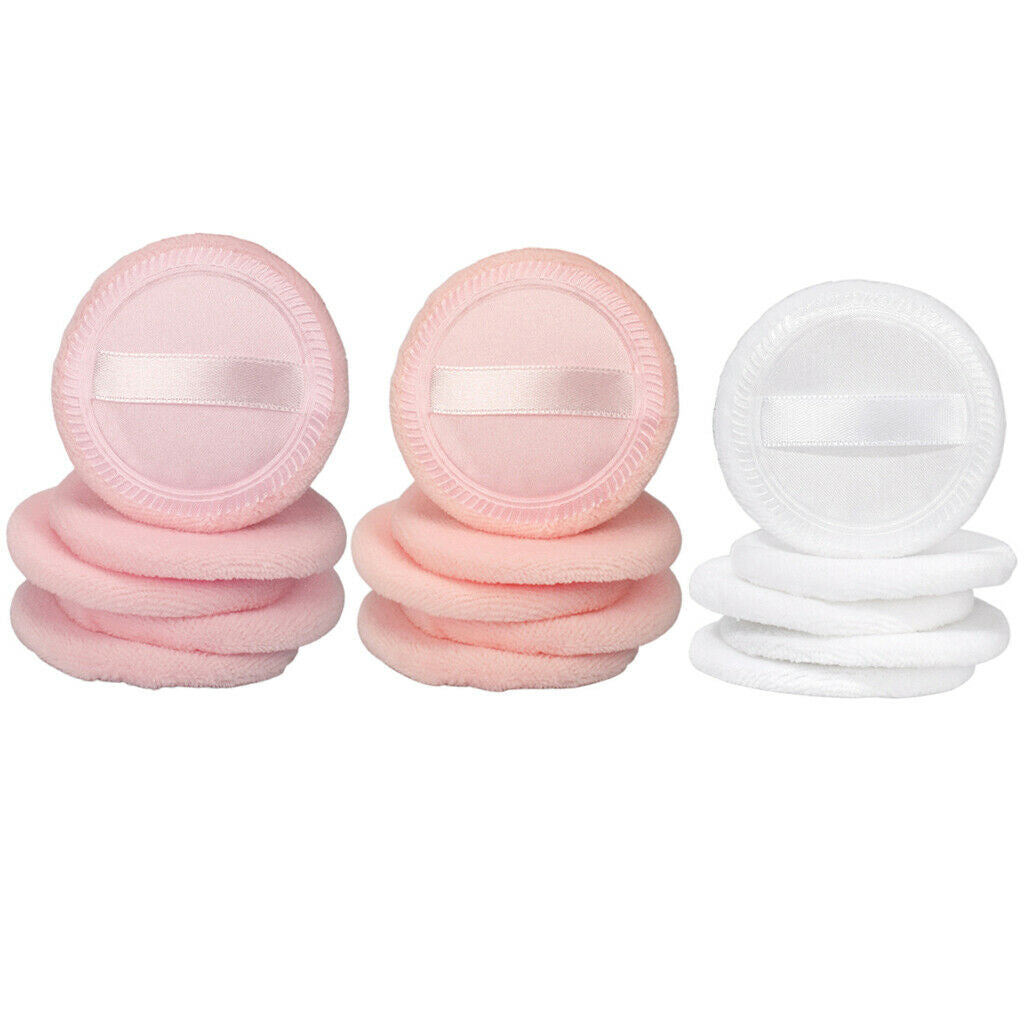 Pack of 15 Round Face Body Powder Puffs Applicator Blender Sponge Puff 2.3''