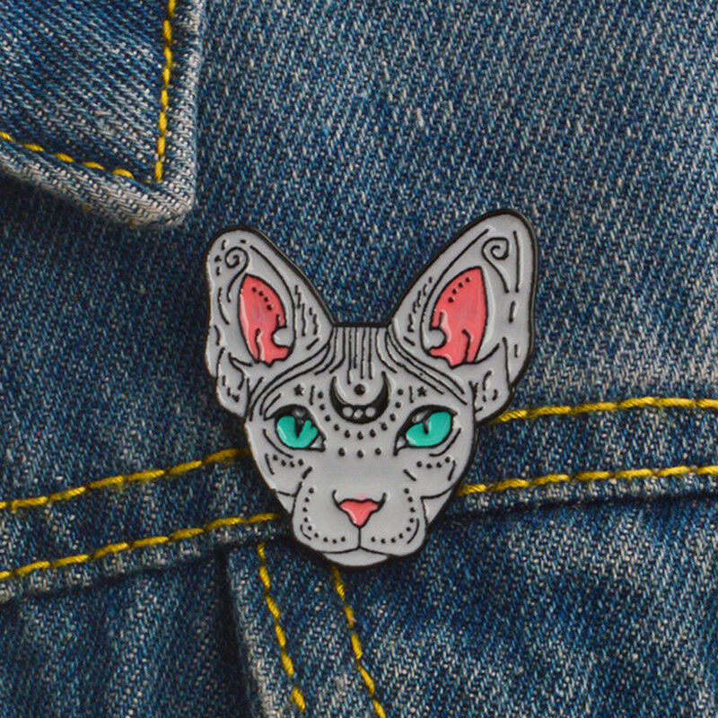 Cute Cartoon Cat Enamel Lapel Collar Brooch Pin Corsage Brooch Pin Jewelry.l8