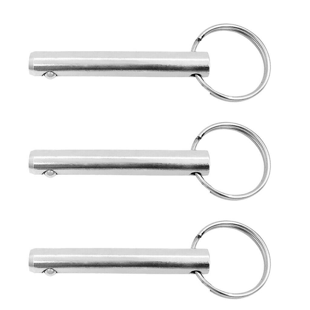 3pcs 10mm Quick Release Pin, 316 Stainless Steel with Sprung Ball End