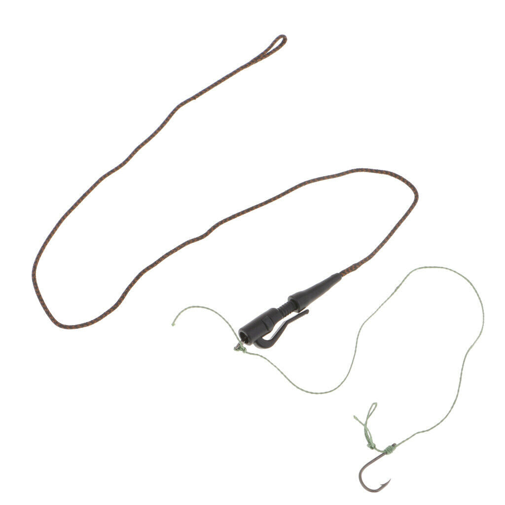 Carp Fishing Hair Rigs Braided Thread Fishing Hook Rolling Swivels 012