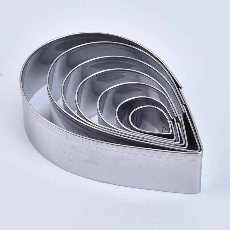 7PCS Flower Heart Shape Mold Mousse Ring Mold Stainless Steel Cake Cutter.l8