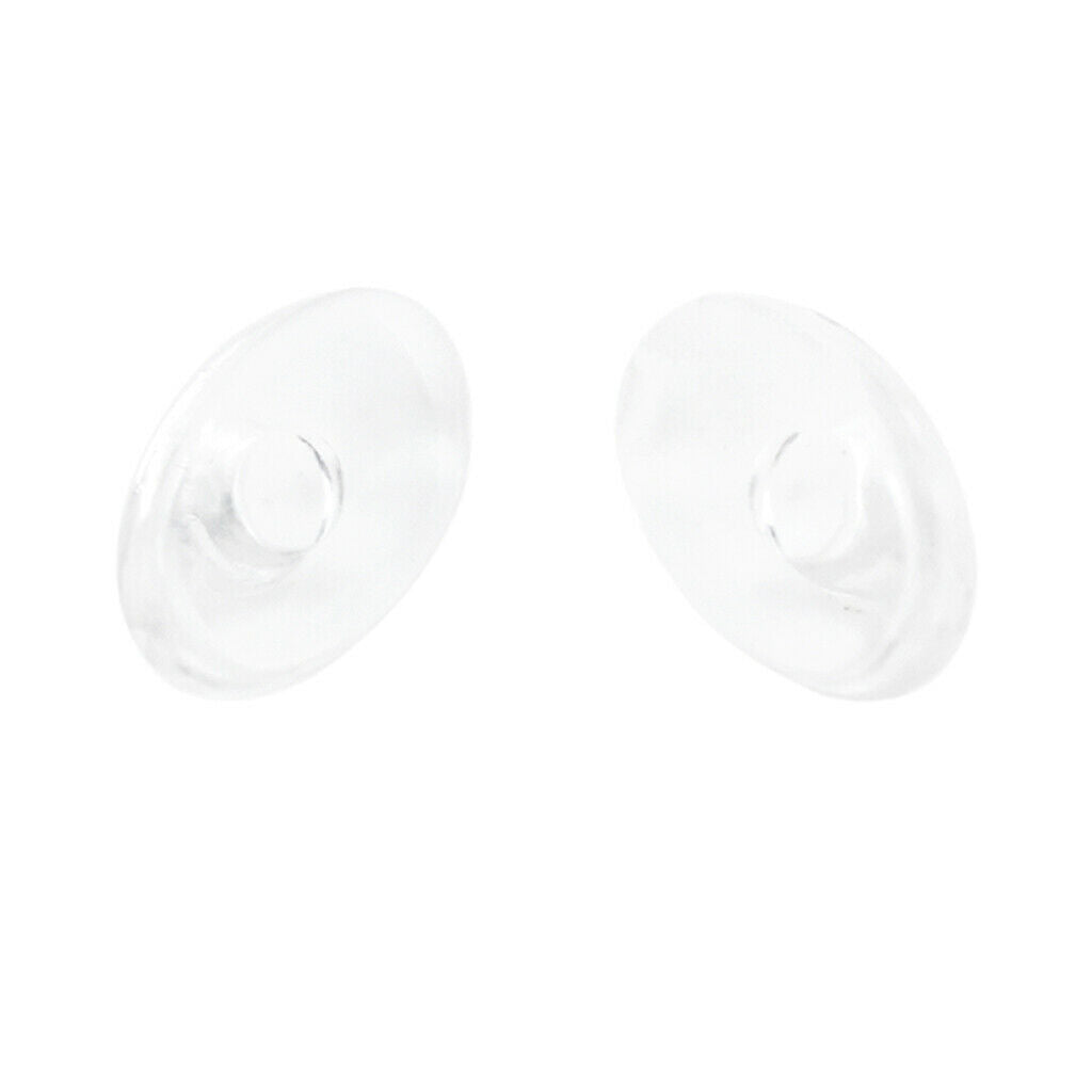 25 Pairs Oval Shape Silicone Eyeglass Eyewear Push in Nose Pads