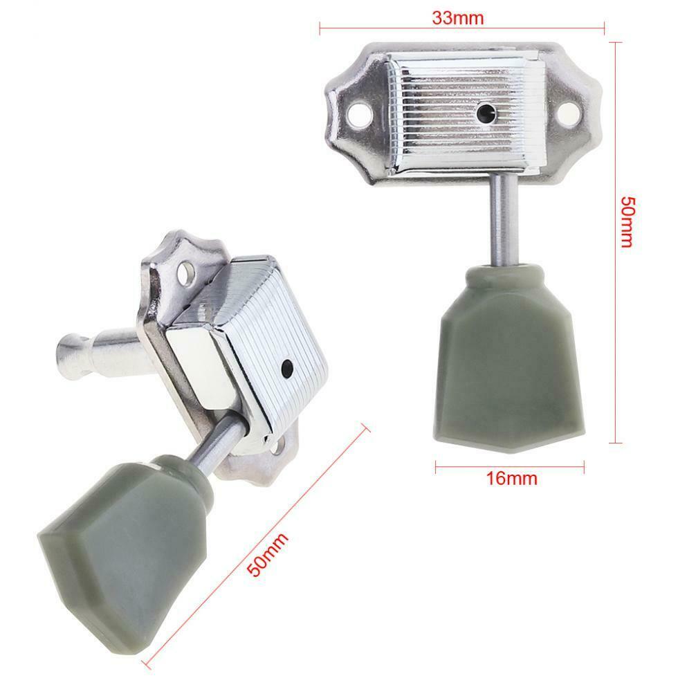 Retro Acoustic Electric Guitar Tuning Pegs Tuners Semi-closed Machine Heads