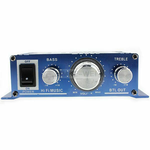 Mini Hi-Fi Stereo Amplifier for Cars Motorcycle Home 12V
