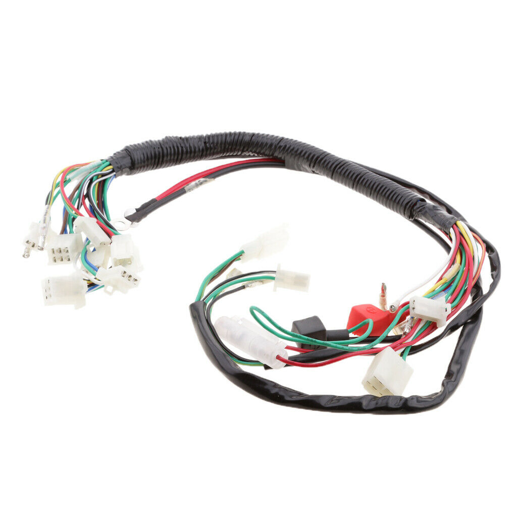 Electrics Wiring Loom Kit for 110CC 125CC 250CC Pit Bike ATV Quad Motorcycle