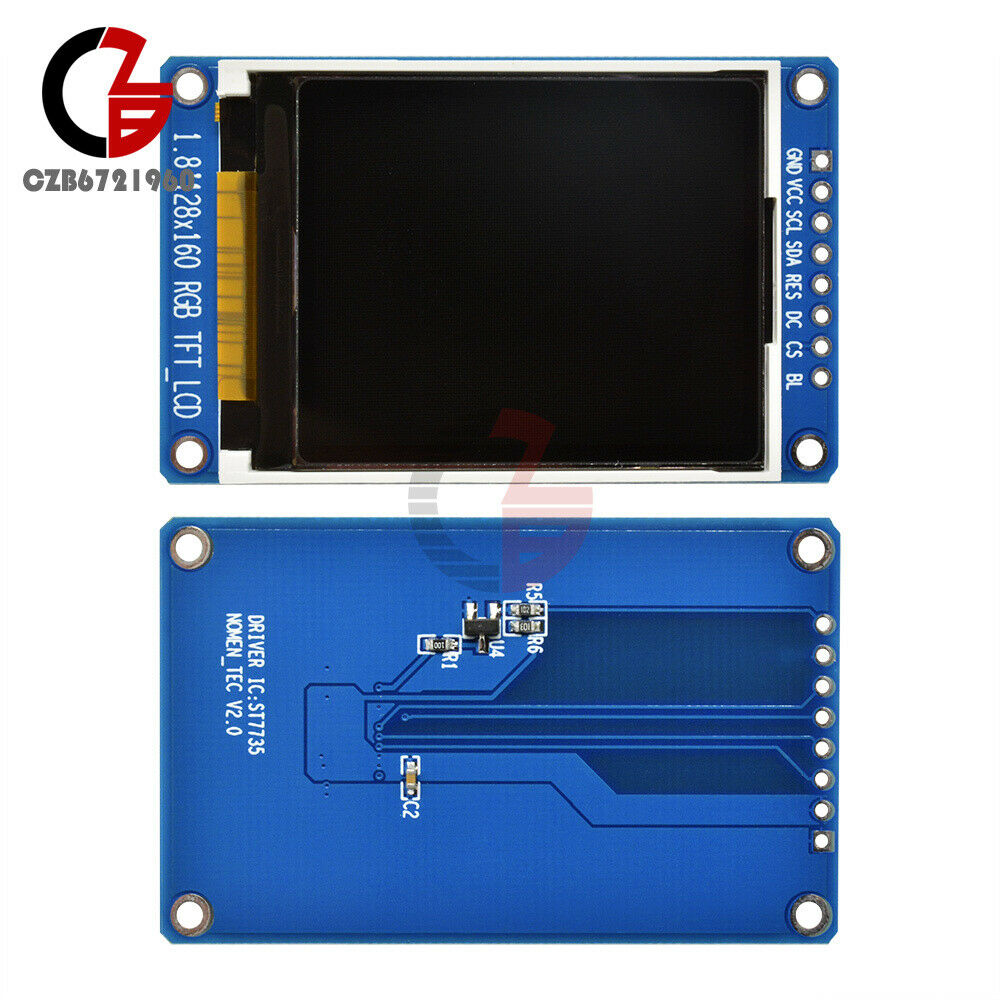 1.8inch TFT Full Color LCD Display Module 128X160 Serial SPI ST7735S for Arduino