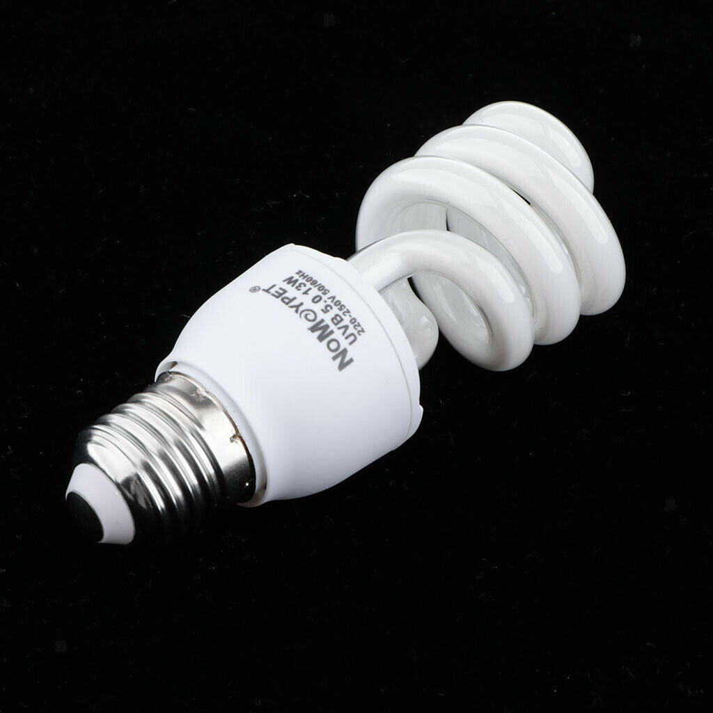 2Pcs UVB Reptile Light Bulb Basking Spot Lamp for Reptile Energy Saving