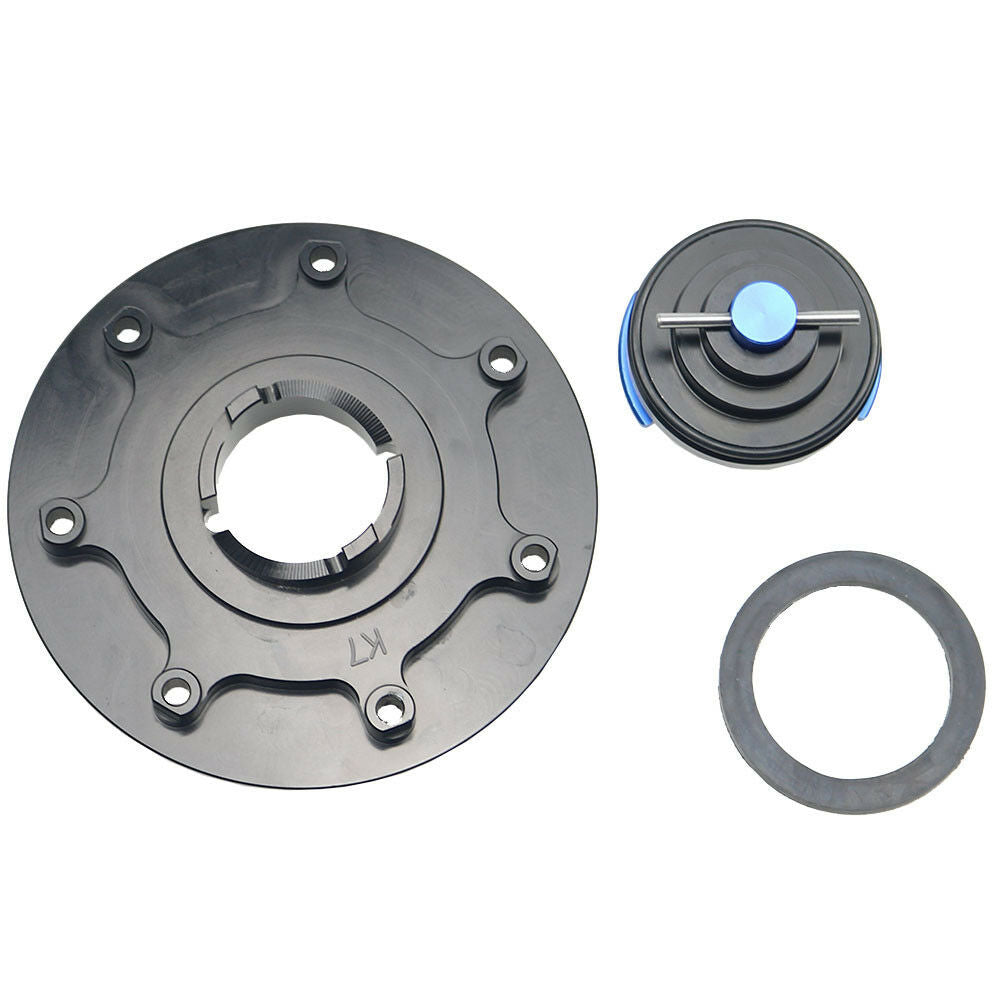 Blue CNC Bow-tie Gas Fuel Tank Cap Cover For Kawasaki ZX-11 ZXR400 Ninja ZX ZZR