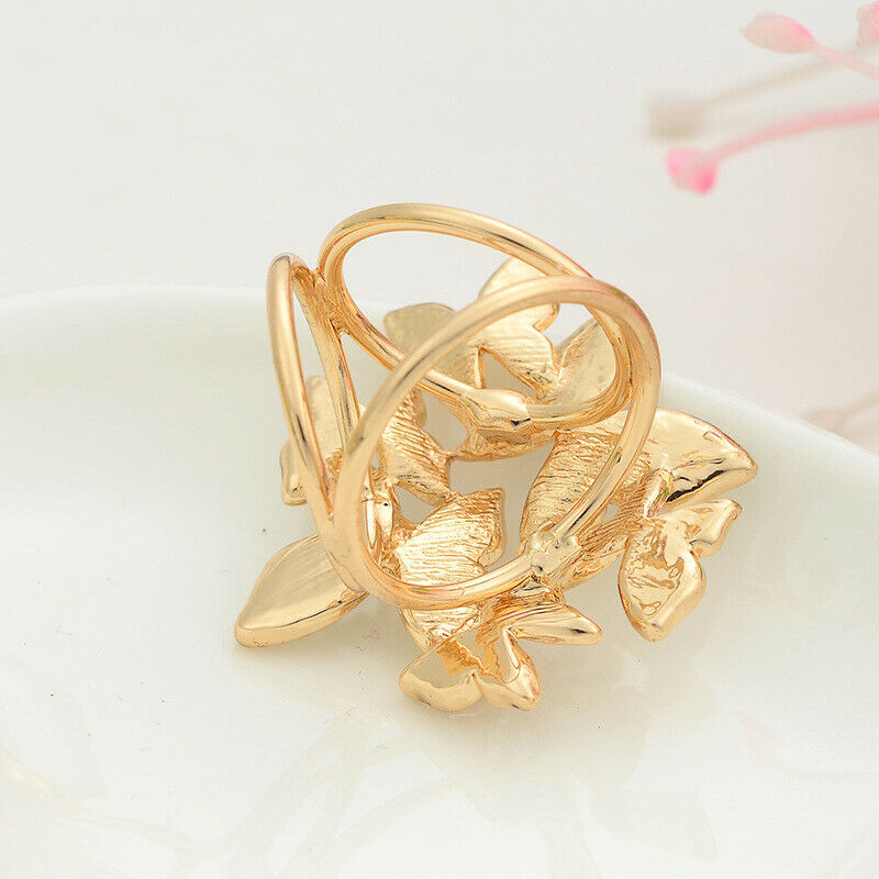 Crystal Silk Scarf Clip Buckle Holder Butterfly Brooch Pins Jewelry Gift