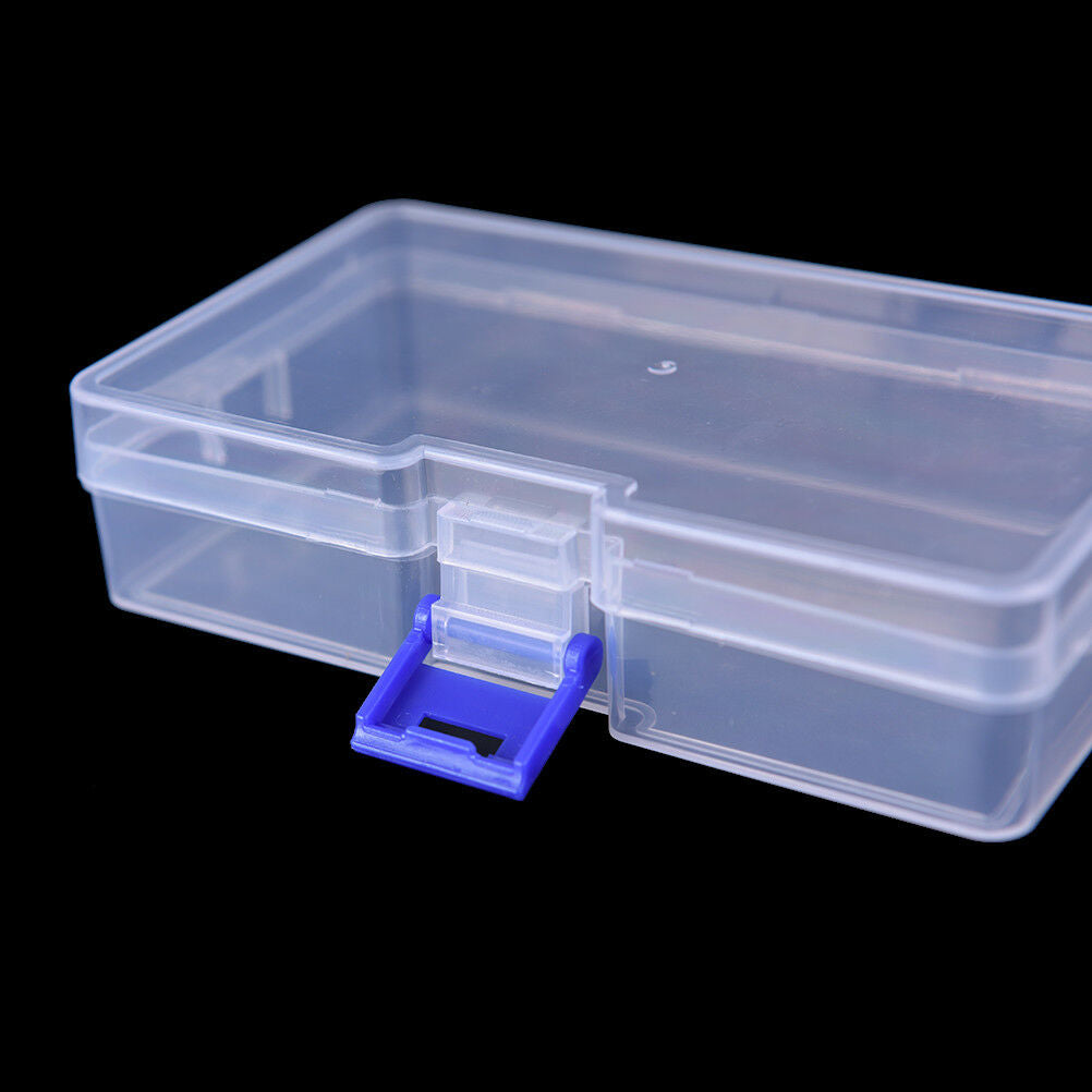 Transparent fishing lure tackle hook bait plastic storage box container ca.l8