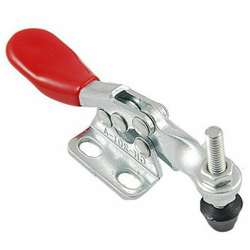 4pcs Red Toggle Clamp GH-201A 201-A Quick Release Tool Horizontal Clamp Hand DKS