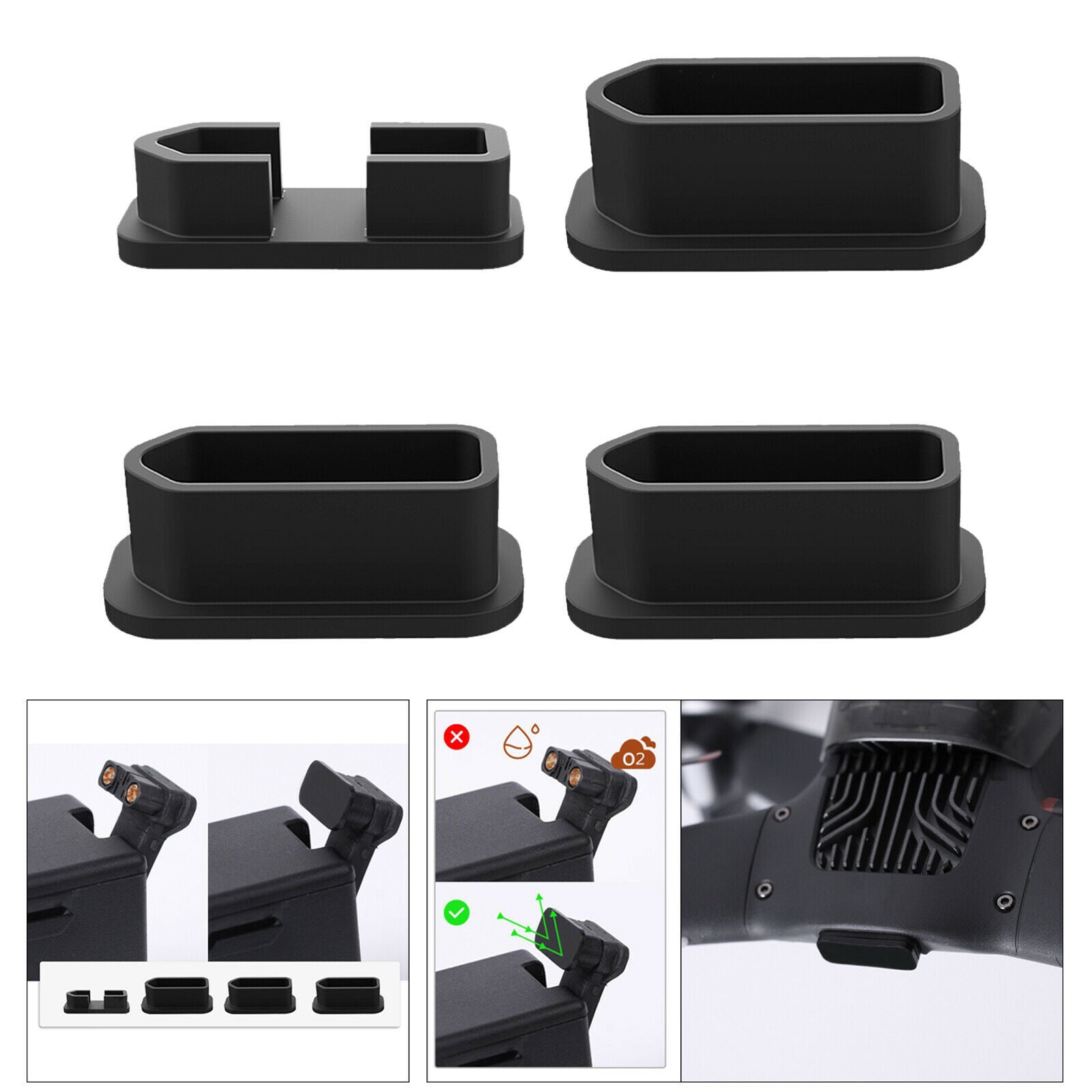 Charging Port Protective Cover for DJI FPV Dustproof Can Prevent Oxidation